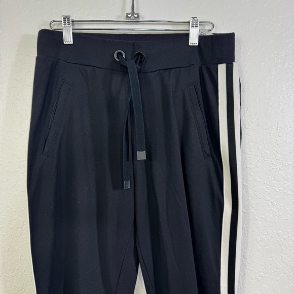 Athleta black drawstring XS stripe metro track elastic waist athletic joggers - Picture 7 of 12